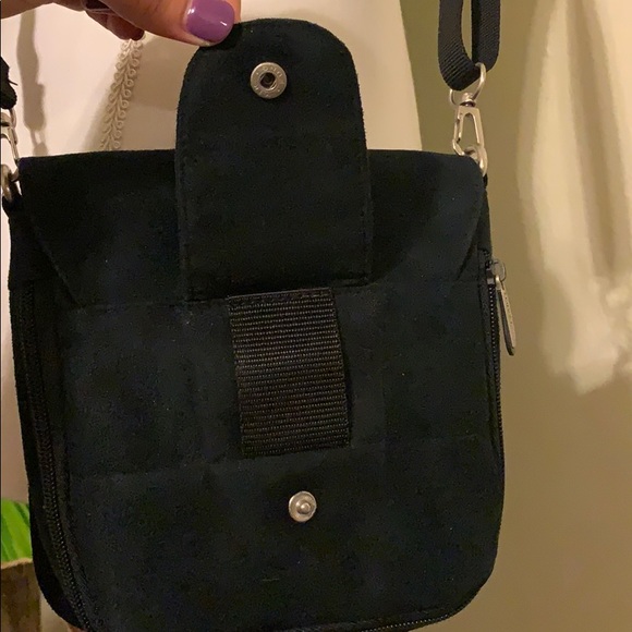 Suede crossbody travel bag - Picture 6 of 10